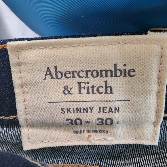 Abercrombie & Fitch Stretch Skinny Jean Dark Wash Size 30 Inseam 30 - Picture 6 of 7